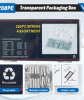 Heavy Duty Compression Springs Kit For Industrial Use With Galvanized Coil Springs Sorting Set in transparent packaging box