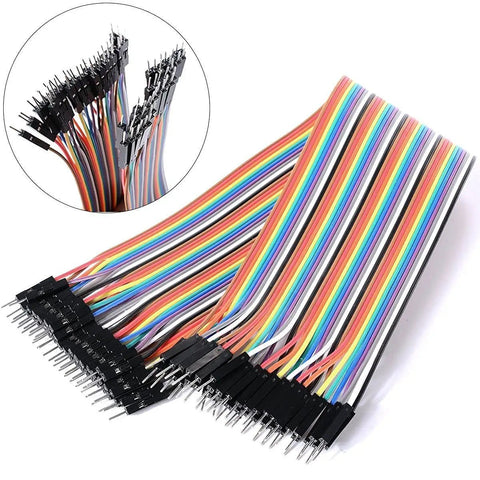 120 Pcs Breadboard Jumper Wires Kit With Male And Female Connectors 2.54mm Pitch 20cm Length For DIY Prototyping Assortment