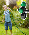 Wide Angle Garden Sprinkler Nozzle With Triple Rotating Fan Head Easy Adjustable Watering Spray For Lawn And Garden Greenhouse Outdoor