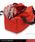 Heavy Duty Lockout Tagout Bag for LOTO Devices, Industrial Grade Polyester Canvas Carry Case With Strong Handles, Tear Resistant
