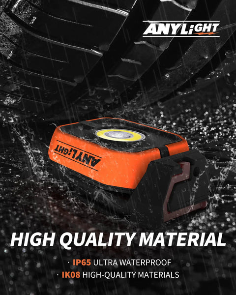 Magnetic Rechargeable 1200 Lumen Work Light With Four Modes And 150 Degree Rotatable Head Waterproof Portable Spotlight