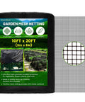 Ultra Fine Nano PP Garden Netting 10 X 20 Ft Birdproof Barrier Screen For Veggies Fruits And Flowers package view