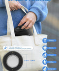 Upgrade Your Daily Oral Hygiene With This Hella Slick 48 Khz Ultrasonic Retainer Cleaner Machine in a tote bag for travel.