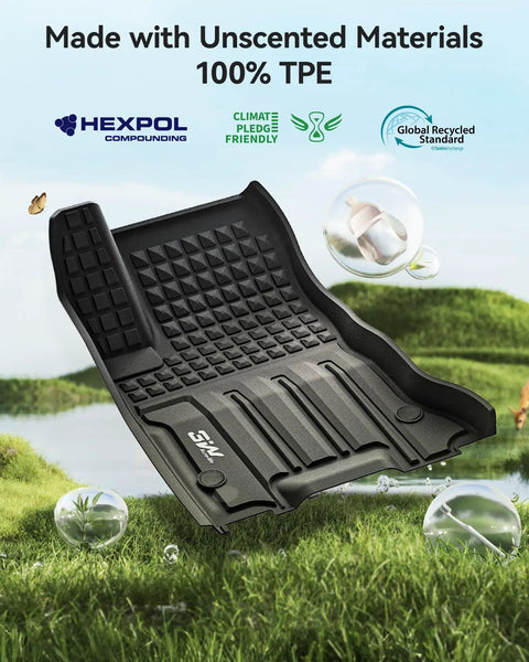 Dodge Charger EV Daytona All Weather Floor Mats, Cargo Liner, And Seatback Mats, Custom Fit For 2024 2025 2026, shown in nature.