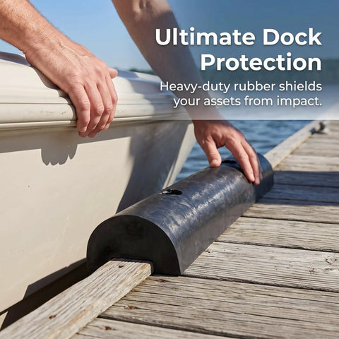 Rubber Dock Guard For Operations Semi Circular Dock Protector Heavy Duty Dock Bumper Protects Outer Wheel And Port Docks