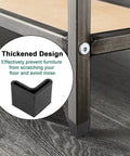 Rubber Angle Iron End Caps 20 Pack Black L Shaped Corner Protectors That Grip Tight To Keep Hardwood Floors Scratch Free With A Thickened Sturdy Build And Super Snug Drop In Fit, showcasing thick black rubber cap on furniture leg.
