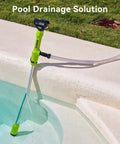 Cordless Stick Transfer Pump For Water And Diesel, 720 GPH Fast Drain, pool drainage setup, battery powered, slim design