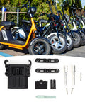 Heavy Duty 160A Wire Connectors Plugs Rated At 150V For Electric Forklifts And Stackers High Current Capacity parts with electric scooters in background.