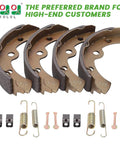 Golf Cart Brake Shoes And Spring Kit To Boost Braking Power For Club Car DS And Precedent 1995 Up Tempo 2018 Up EZGO