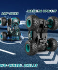 Totally Rad Dinosaur RC Monster Truck for Kids Ages 4 To 7, 1:20 Scale Remote Control Car performing spins and upright walk