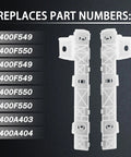 Front Bumper Mounting Bracket Set For Mitsubishi Lancer 2008 To 2017 Non Evo Front Right And Left Replacement 6400F549 6400F550