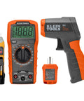 Electrical Test Kit With IR Digital Thermometer Multimeter Non Contact Voltage Tester Pen And Receptacle Tester 4 Piece Set