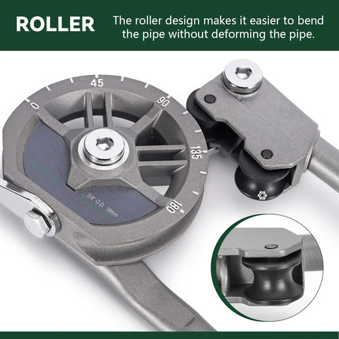 5/8 Inch OD Tubing Bender Roller Type Pipe Bender for HVAC Copper and Aluminum Tubing 180 Degree Bend Tool close-up