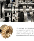 Tapered Bevel Gear For RC Car Part, 0.8 Module, 15 Teeth, 3 mm Inner Diameter, Pack Of 6, shown in machinery setup.