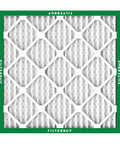 Front view of 16x16x1 Air Filter MERV 8 For Dust And Allergen Defense, Electrostatic Pleated HVAC Replacement, made in USA