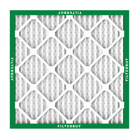 Front view of a 20x20x1 Air Filter MERV 8 For Dust And Allergen Defense Electrostatic Pleated Replacement For HVAC Units 5 Pack Actual Size 19.5 X 19.5 X 0.75