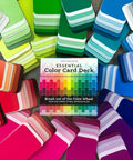 Color Card Deck For Creators Break Free From The Color Wheel With 200 Coordinated Cards displayed in a colorful spread.