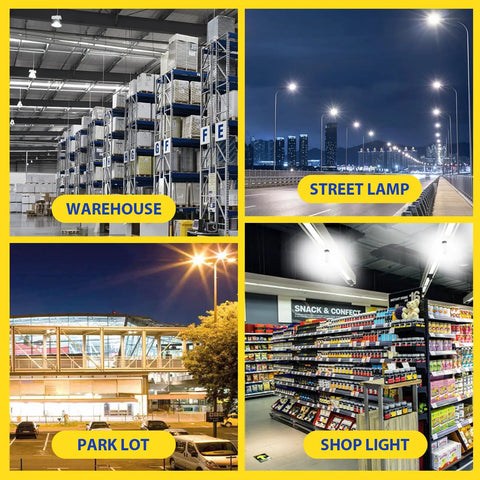 Heavy Duty 2 Pack 200W LED Corn Bulbs Featuring E39 Mogul Base With Badass 28000 Lumens For Superior 5000K Daylight White Garage Lighting And Rugged Industrial Warehouse High Bay Fixtures