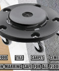 Replacement Casters For Brute Trash Bin Dollies Set Of 5 3 Inch Swivel Stem Wheels With 375 Lbs Capacity Per Set Compatible