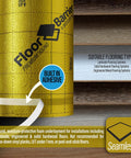 Top Tier Floor Underlayment With Integrated Moisture Shield Two Hundred Square Foot Roll Three Millimeter Thick heavy hitter sound dampening layer for laminate and hardwood