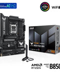 TUF Gaming B850-Plus WiFi AM5 ATX Motherboard With DDR5 PCIe 5.0 Three M.2 Slots AI Ready WiFi 7 2.5Gb LAN USB 10Gbps Type C USB 20Gbps Type C DisplayPort HDMI BIOS Flashback Ready