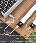 Motion Sensor Closet Lights Wireless Under Cabinet No Fuss Night Lights Kit with charging cable and color indicators