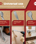 Must Have Pro Grade SDS Plus Chisel Set For Rotary Hammer Drills 6 Piece Kit with groove, scraping, tile chisels in use