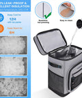 Large Waterproof Insulated Cooler Backpack for Men and Women, Leak Proof 30L cooler bag with ice pack insulation and open lid