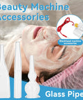 3pc Vacuum Glass Tube Kit for Face Suction Blackhead Removal and Pore Vacuum Cleaner with woman receiving facial treatment