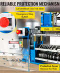 Heavy Duty Automatic Electric Wire Stripping Machine For Scrap Copper Recycling Knockout Dual Speed Auto Cable Cutter emergency stop button and protective cover