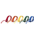 One Wrap Cable Ties For Easy Cable Management Self Gripping Reusable Wire And Cord Organizer 8 Inch Half Inch Multi Color 5 Count