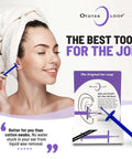 Easy Ear Wax Removal Scoop That Pulls Wax Out Not Pushes It In Guard Lets The Loop Stay Safe From Ear Drum So No Pain Fast Clean In Seconds Reusable Plastic Ear Care Tool In Colorful Options For Quick Mess Free Ear Cleaning, blue guarded ear loop with packaged box