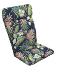 All Weather Outdoor Adirondack Or Rocking Chair Cushion Kit For Porch Lounging In Simone Blue Tropical Seat 20 By 17 Inch And Back 21.5 By 28.5 Inch Rain Proof Fade Resistant PFAS Free C0 Treatment Eco Friendly With Partially Recycled Polyester Fill Fits