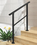 Heavy Duty 3 Step Handrails For Outdoor Front Porch Stairs Durable Safety Guardrail With Solid Grip No Fuss Installation on stairs.