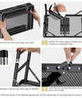 Foldable Grill Table With 3 Height Settings Up To 29.5 Inches Lightweight Camping Table With Heat Resistant Mesh Top Waterproof Portable Handle assembly instructions