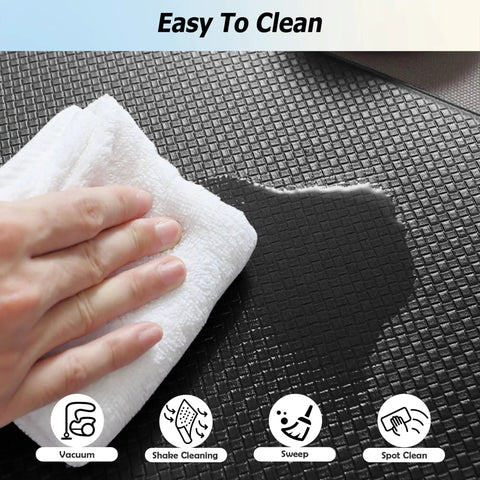 Cleaning waterproof Non Slip Kitchen Floor Mats Set Of 2 With Cushioned Anti Fatigue Memory Foam Ergonomic Standing Mats.