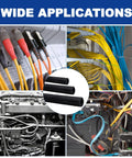 Split Wire Loom Sleeve Master Kit for Vehicles No Chew Cable Management Set in various wiring applications.
