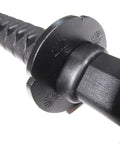 Close-up of handle and tsuba on Mokume Style Polypropylene Practice Katana With Black Saya Scabbard 24.5 Inch Training Samurai Sword