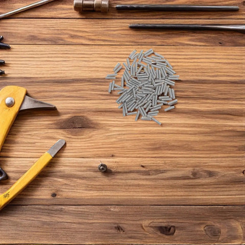Pro Grade Allen Socket Screws Kit 100 Pieces Carbon Steel With Internal Hex Drive Metric Hex Screws For Electronics And Small Devices, Precision Engineered For Tight, Reliable Assemblies In Compact Projects. 100-piece metric screws on wood workbench