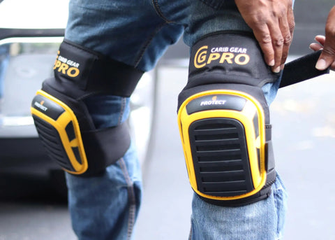 All In One Beefy Heavy Duty Work Knee Pads Kit With Double Gel Construction And Anti Slip Straps for flooring and tiling