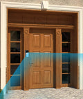Adjustable 30 To 55 Degree Video Doorbell Mount For Most Doorbell Cameras Wedge Kit Bracket Installed On Wooden Door