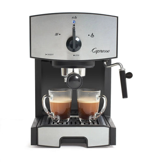 Top Tier Stainless Steel Pump Espresso And Cappuccino Machine serving up barista style shots with silky smooth crema.