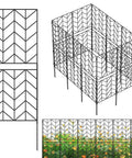Tall Decorative Garden Fence 10 Pack 38 Inch High Metal Border Panels 10 Foot Long Rustproof No Dig Fence For Patio Flower Bed Yard Border