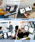 Dual Monitor Laptop Extender 14.2 Inch FHD 1080p Portable Monitor for laptop setup in various environments like office and travel