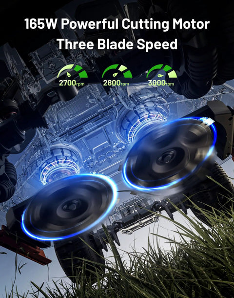 LUBA 3 AWD 5000 Robot Lawn Mower Ultimate All In One Kit with Garage and Washstand powerful blades at three speeds