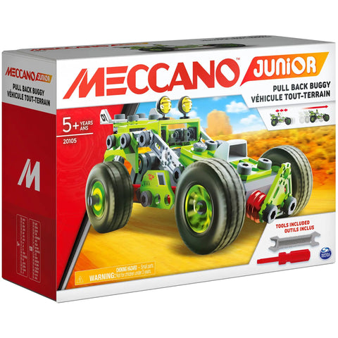 Box of Deluxe 3 In 1 Pull Back Buggy STEAM Model Building Kit For Kids 5 And Up With Easy Instructions Over 130 Parts And 2 Tools