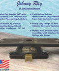 Beefy Heavy Duty Fish Finder Mount And Depth Finder Mount For Boats With 360 Degree Rotating Quick Release Swivel Base Display