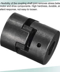 18mm To 18mm Flexible Coupling Shaft For Pro Grade Power Transfer, 51mm Long, 44mm OD, 5mm Slot, 45 Steel Motor Coupler Joint