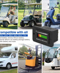 Universal Led Golf Cart Battery Level Indicator Meter Monitor For 12V To 72V Lithium And Lead Acid with various electric vehicles.
