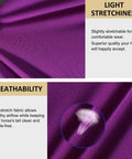 Breathable Horse Tail Guard Slip On Design With 2 Strand Straps 22 Inch Length Purple Patterned Tail Bag showing fabric stretch and breathability.